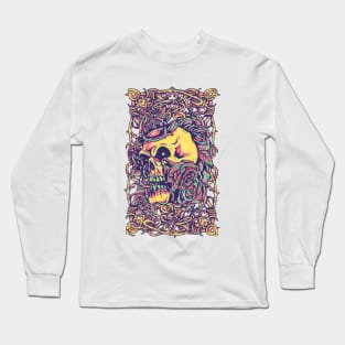 Wired Skull Long Sleeve T-Shirt